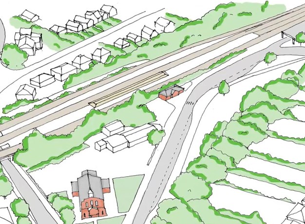 Solihull interchange mock-up