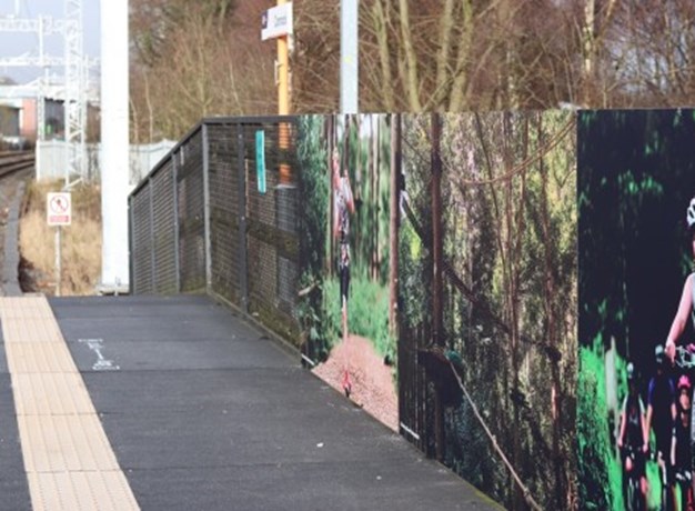 Cannock train station artwork