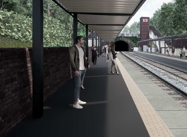 Moseley Station Mock-up